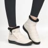 image:imageDUOYANGJIASHA Snow Boots for Women Winter Warm Ankle Booties Waterproof Comfortable Slip On Outdoor Fur Lined Lining Zipper Womens Snow BootsBeige