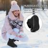 image:imageDUOYANGJIASHA Snow Boots for Women Winter Warm Ankle Booties Waterproof Comfortable Slip On Outdoor Fur Lined Lining Zipper Womens Snow BootsBlack