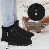 image:imageDUOYANGJIASHA Snow Boots for Women Winter Warm Ankle Booties Waterproof Comfortable Slip On Outdoor Fur Lined Lining Zipper Womens Snow BootsBlack