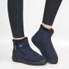 image:imageDUOYANGJIASHA Snow Boots for Women Winter Warm Ankle Booties Waterproof Comfortable Slip On Outdoor Fur Lined Lining Zipper Womens Snow BootsBlue