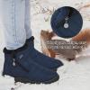 image:imageDUOYANGJIASHA Snow Boots for Women Winter Warm Ankle Booties Waterproof Comfortable Slip On Outdoor Fur Lined Lining Zipper Womens Snow BootsBlue