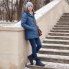image:imageDUOYANGJIASHA Snow Boots for Women Winter Warm Ankle Booties Waterproof Comfortable Slip On Outdoor Fur Lined Lining Zipper Womens Snow BootsBlue