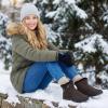 image:imageDUOYANGJIASHA Snow Boots for Women Winter Warm Ankle Booties Waterproof Comfortable Slip On Outdoor Fur Lined Lining Zipper Womens Snow BootsCoffee