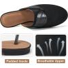 image:imageEcetana Mules for Women Flat Shoes Comfortable Dressy Slip on Slides Round Toe Breathable Backless Loafers Black