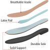 image:imageEcetana Mules for Women Flat Shoes Comfortable Dressy Slip on Slides Round Toe Breathable Backless Loafers Black