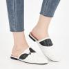 image:imageEcetana Mules for Women Flat Shoes Comfortable Dressy Slip on Slides Round Toe Breathable Backless Loafers White