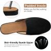 image:imageEcetana Mules for Women Flats Shoes Comfortable Slip On Casual Work Slides Round Toe Backless LoafersBlack