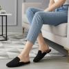 image:imageEcetana Mules for Women Flats Shoes Comfortable Slip On Casual Work Slides Round Toe Backless LoafersBlack