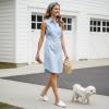 image:imageEcetana Mules for Women Flats Shoes Comfortable Slip On Casual Work Slides Round Toe Backless LoafersWhite