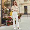 image:imageEcetana Mules for Women Flats Shoes Comfortable Slip On Casual Work Slides Round Toe Backless LoafersWhite