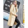 image:imageDUOYANGJIASHA Womens Hoodies Zip Up Sweatshirts Oversized 2026 Fashion Long Hooded Fall Winter Fleece Jackets with PocketsApricot
