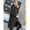 image:imageDUOYANGJIASHA Womens Hoodies Zip Up Sweatshirts Oversized 2026 Fashion Long Hooded Fall Winter Fleece Jackets with PocketsBlack