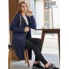 image:imageDUOYANGJIASHA Womens Hoodies Zip Up Sweatshirts Oversized 2026 Fashion Long Hooded Fall Winter Fleece Jackets with PocketsBlue