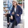 image:imageDUOYANGJIASHA Womens Hoodies Zip Up Sweatshirts Oversized 2026 Fashion Long Hooded Fall Winter Fleece Jackets with PocketsBlue
