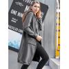 image:imageDUOYANGJIASHA Womens Hoodies Zip Up Sweatshirts Oversized 2026 Fashion Long Hooded Fall Winter Fleece Jackets with PocketsDark Grey