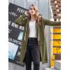 image:imageDUOYANGJIASHA Womens Hoodies Zip Up Sweatshirts Oversized 2026 Fashion Long Hooded Fall Winter Fleece Jackets with PocketsGreen