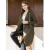 image:imageDUOYANGJIASHA Womens Hoodies Zip Up Sweatshirts Oversized 2026 Fashion Long Hooded Fall Winter Fleece Jackets with PocketsGreen