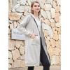 image:imageDUOYANGJIASHA Womens Hoodies Zip Up Sweatshirts Oversized 2026 Fashion Long Hooded Fall Winter Fleece Jackets with PocketsGrey