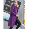 image:imageDUOYANGJIASHA Womens Hoodies Zip Up Sweatshirts Oversized 2026 Fashion Long Hooded Fall Winter Fleece Jackets with PocketsPurple
