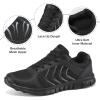 image:imageDUOYANGJIASHA Womens Sneakers Walking Shoes Comfortable Non Slip Tennis Shoes Breathable Lightweight Footwear for Casual WorkAllblack