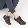 image:imageDUOYANGJIASHA Womens Sneakers Walking Shoes Comfortable Non Slip Tennis Shoes Breathable Lightweight Footwear for Casual WorkCoffee