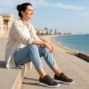 image:imageDUOYANGJIASHA Womens Sneakers Walking Shoes Comfortable Non Slip Tennis Shoes Breathable Lightweight Footwear for Casual WorkCoffee