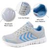 image:imageDUOYANGJIASHA Womens Sneakers Walking Shoes Comfortable Non Slip Tennis Shoes Breathable Lightweight Footwear for Casual WorkGrey