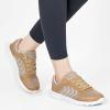 image:imageDUOYANGJIASHA Womens Sneakers Walking Shoes Comfortable Non Slip Tennis Shoes Breathable Lightweight Footwear for Casual WorkKhaki