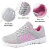 image:imageDUOYANGJIASHA Womens Sneakers Walking Shoes Comfortable Non Slip Tennis Shoes Breathable Lightweight Footwear for Casual WorkPink