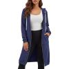 image:imageDUOYANGJIASHA Womens Hoodies Zip Up Sweatshirts Oversized 2026 Fashion Long Hooded Fall Winter Fleece Jackets with PocketsBlue