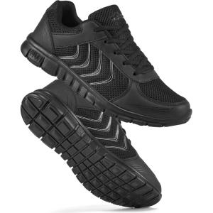 image:imageDUOYANGJIASHA Womens Sneakers Walking Shoes Comfortable Non Slip Tennis Shoes Breathable Lightweight Footwear for Casual WorkAllblack