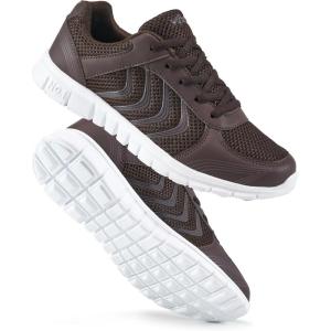image:imageDUOYANGJIASHA Womens Sneakers Walking Shoes Comfortable Non Slip Tennis Shoes Breathable Lightweight Footwear for Casual WorkCoffee