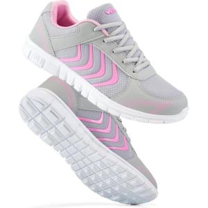image:imageDUOYANGJIASHA Womens Sneakers Walking Shoes Comfortable Non Slip Tennis Shoes Breathable Lightweight Footwear for Casual WorkPink