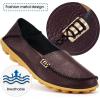 image:imageDUOYANGJIASHA Womens Comfortable Loafers Casual Round Toe Moccasins Wild Driving Flats Soft Walking Shoes Women Slip On50 Coffee