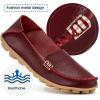 image:imageDUOYANGJIASHA Womens Comfortable Loafers Casual Round Toe Moccasins Wild Driving Flats Soft Walking Shoes Women Slip On50 Winered