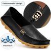 image:imageDUOYANGJIASHA Womens Comfortable Loafers Casual Round Toe Moccasins Wild Driving Flats Soft Walking Shoes Women Slip OnBlack