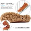 image:imageDUOYANGJIASHA Womens Comfortable Loafers Casual Round Toe Moccasins Wild Driving Flats Soft Walking Shoes Women Slip OnOrange