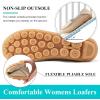 image:imageEcetana Loafers for Women Penny Shoes Comfortable Slip On Casual Womens Loafers Fashion Moccasins Lightweight Round Toe Driving Flats Boat ShoesBeige