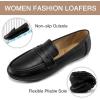 image:imageEcetana Women Loafers Comfortable Shoes Casual Slip on Penny Moccasins Flats for Walking Driving BusinessBlack