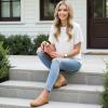 image:imageEcetana Women Loafers Comfortable Shoes Casual Slip on Penny Moccasins Flats for Walking Driving BusinessBrown