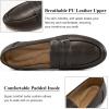 image:imageEcetana Women Loafers Comfortable Shoes Casual Slip on Penny Moccasins Flats for Walking Driving BusinessCoffee
