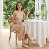 image:imageEcetana Womens Ballet Flats Shoes Dressy Round Toe Bowknot Slip Ons Comfortable Suede Foldable Loafers for Casual Work BusinessBeige