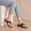 image:imageEcetana Womens Dressy Wedge Sandals Comfortable Summer Flip Flops Massaging Footbed Platform Thong Sandals for Casual WalkingBlack