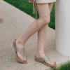 image:imageEcetana Womens Dressy Wedge Sandals Comfortable Summer Flip Flops Massaging Footbed Platform Thong Sandals for Casual WalkingGrey