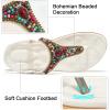 image:imageEcetana Womens Flats Sandals Dressy Comfortable Beach Summer Sandals 2026 Bohemian Strappy Walking Casual ShoesWhite