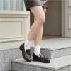 image:imageEcetana Womens Loafers Platform Chunky Penny Lug Sole Comfort Slip on Casual Fashion Business Work ShoesCoffee