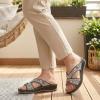 image:imageEcetana Womens Sandals Wedge Slides Dressy Summer Rhinestone Beaded Bohemian Platform Comfortable Casual ShoesBlack