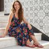 image:imageEcetana Womens Sandals Wedge Slides Dressy Summer Rhinestone Beaded Bohemian Platform Comfortable Casual ShoesRed
