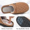 image:imageEcetana Womens amp Mens Memory Foam Bedroom Slippers  Comfortable Fuzzy Indoor amp Outdoor House Shoes