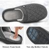 image:imageEcetana Womens amp Mens Memory Foam Bedroom Slippers  IndoorOutdoor Comfortable Fuzzy Slippers